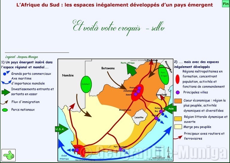 L’Afrique du Sud : les espaces inégalement développés d’un pays émergent - Jacques MUNIGA