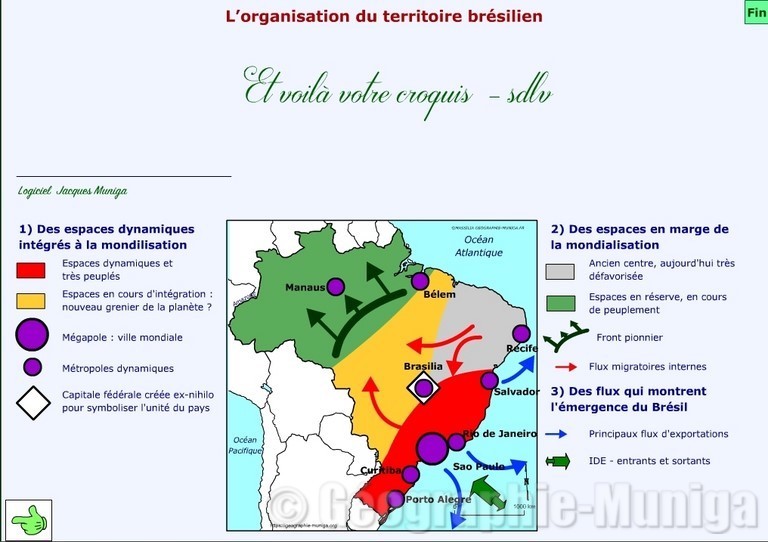 L’organisation du territoire brésilien - Jacques MUNIGA