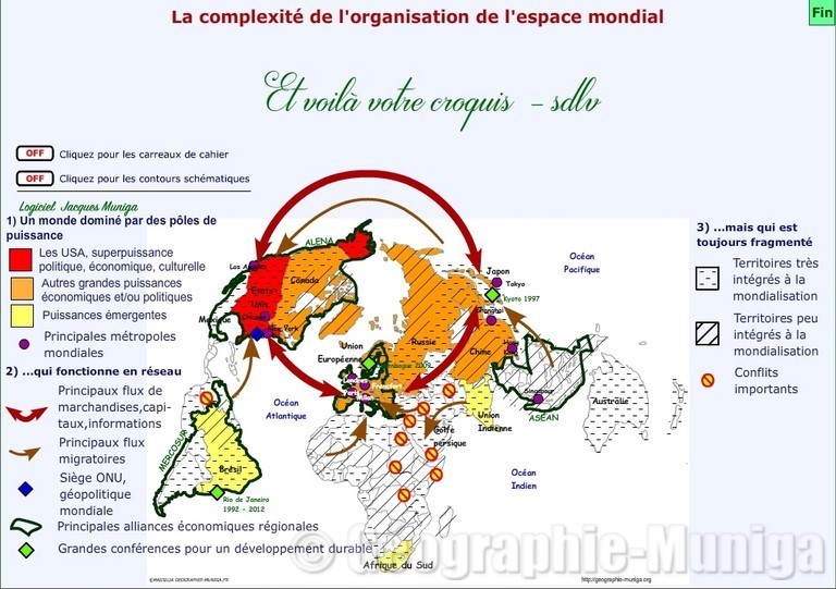 La complexité de l'organisation de l'espace mondial - Jacques MUNIGA