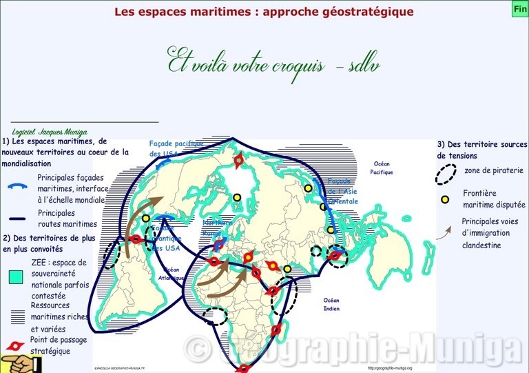 Les espaces maritimes : approche géostratégique - Jacques MUNIGA