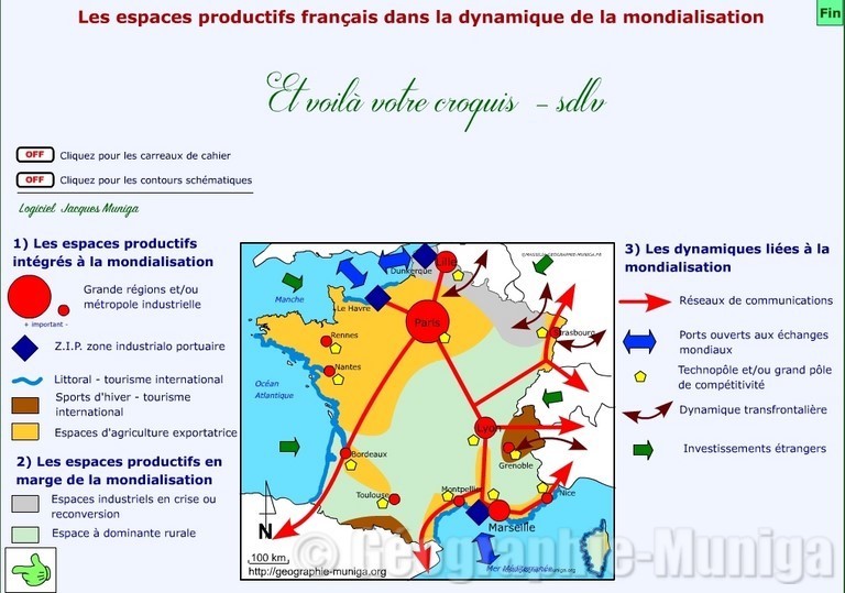 Les espaces productifs français dans la dynamique de la mondialisation - Jacques MUNIGA