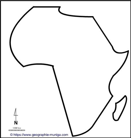 Carte de l'Afrique - Jacques MUNIGA