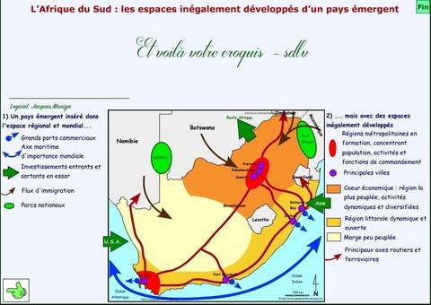 L’Afrique du Sud : les espaces inégalement développés d’un pays émergent - Jacques MUNIGA