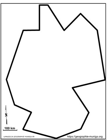 Fond de carte schématique Allemagne par Jacques MUNIGA