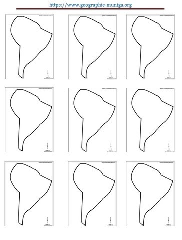 Amérique du Sud schématique par Jacques MUNIGA