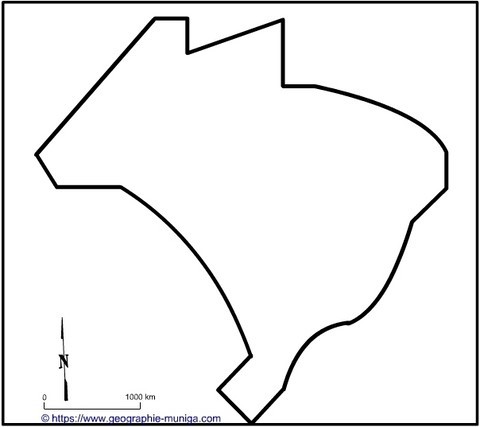 Carte du Brésil - Jacques MUNIGA