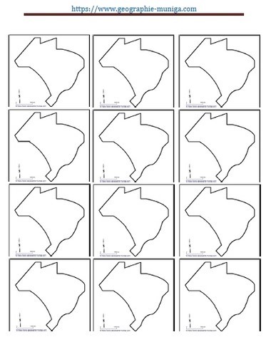 carte schématique du Brésil - Jacques MUNIGA