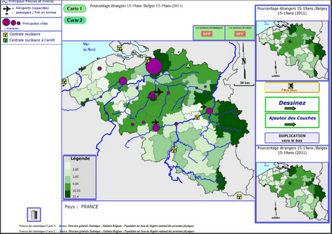 Logiciel de cartographie de la Belgique - Jacques MUNIGA