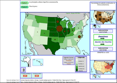 Logiciel de cartographie des USA - Jacques MUNIGA