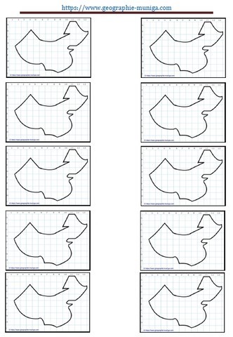 Carte schématique de la Chine - Jacques MUNIGA