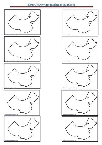 Carte schématique de la Chine - Jacques MUNIGA