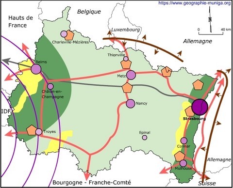 L'organisation du territoire de la région du Grand Est - Jacques MUNIGA