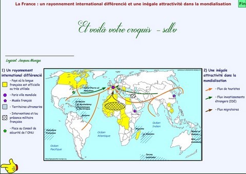 La France : un rayonnement international différencié et une inégale attractivité dans la mondialisation