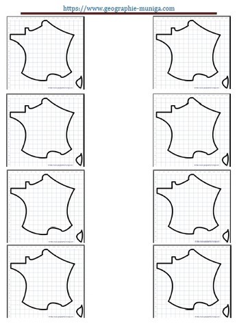 Carte de France schématique - Jacques MUNIGA