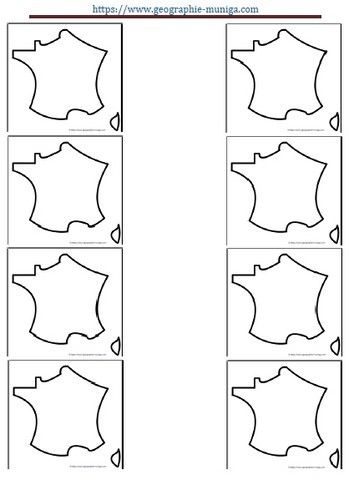 Carte de France schématique - Jacques MUNIGA