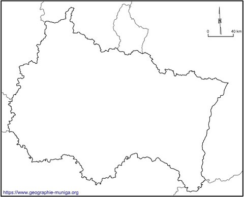 Carte de la région le Grand Est - Jacques MUNIGA