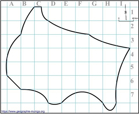 Schéma de la région le Grand Est avec grille - Jacques MUNIGA
