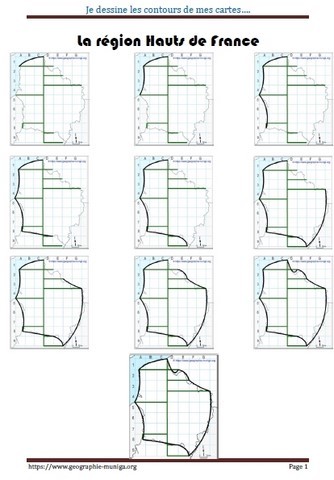 Je dessine les Hauts de France schématique - Jacques MUNIGA