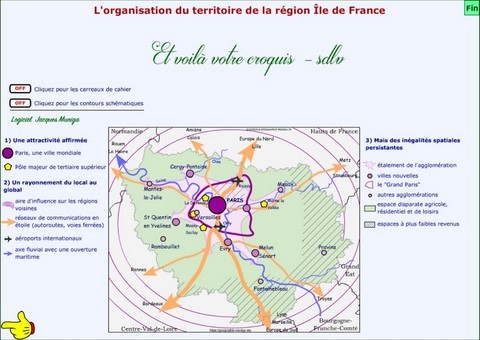 L'organisation du territoire de la région Île de France - Jacques MUNIGA