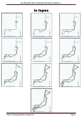 Carte schématique du Japon - Jacques MUNIGA