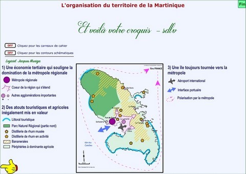 L'organisation du territoire de la Martinique