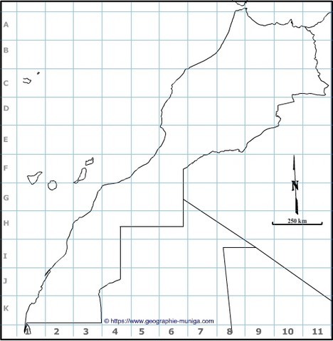 Carte du Maroc - Jacques MUNIGA