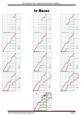 Carte schématique du Maroc - Jacques MUNIGA