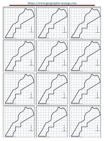 Carte schématique du Maroc - Jacques MUNIGA