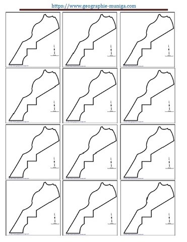 Carte schématique du Maroc - Jacques MUNIGA