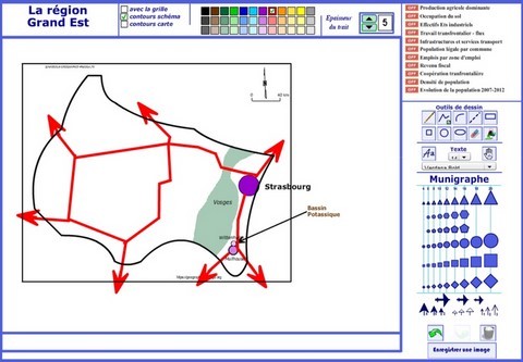 Logiciel de dessin MuniCarto de la région du Grand-Est - Jacques MUNIGA