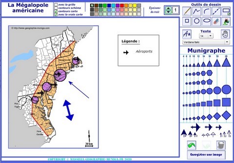 Logiciel de dessin Boswash - mégalopole amériaine - Jacques MUNIGA