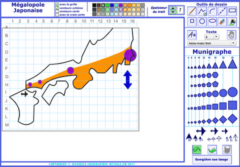 Muni_Carto la mégalopole japonaise selon Jacques MUNIGA