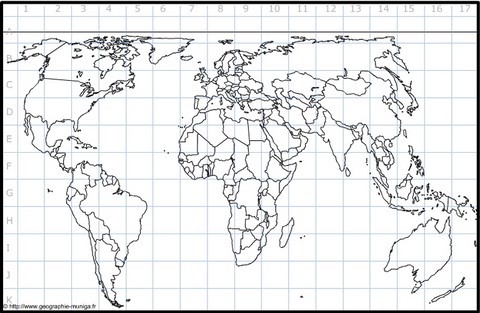 Carte du Monde - planisphère