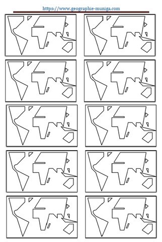 Carte du planisphère schématique - Jacques MUNIGA