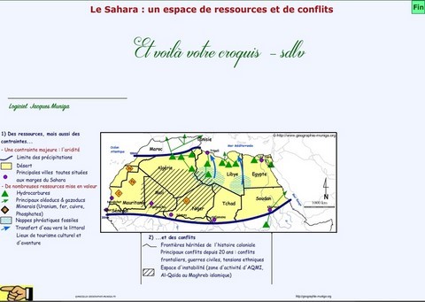 Le Sahara : un espace de ressources et de conflits - Jacques MUNIGA