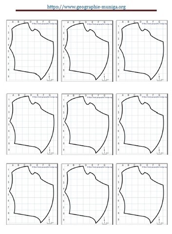 Région les Hauts de France schématique avec grille - Jacques MUNIGA