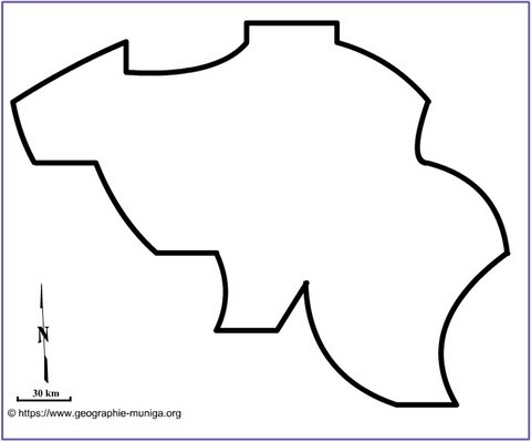 Carte  schématique de la Belgique  - Jacques MUNIGA