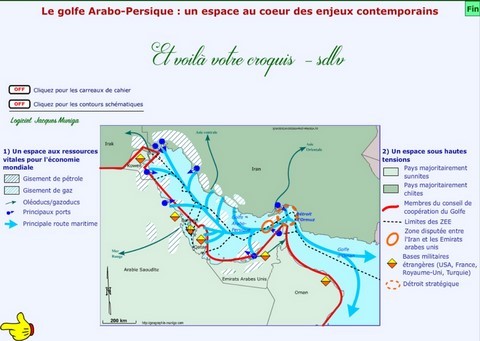 Thème 1 : Mers et océans : au cœur de la mondialisation - Sujet : Le golfe Arabo-Persique : un espace au cœur des enjeux contemporains - Jacques MUNIGA