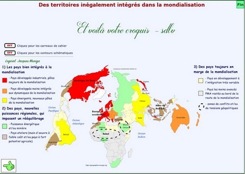 Des territoires inégalement intégrés dans la mondialisation