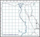 Carte de l'Egypte - Jacques MUNIGA