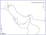 Carte du Golfe Arabo-Persique - Jacques MUNIGA